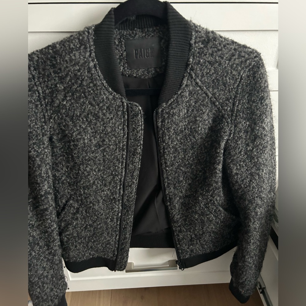 Paige Wool bomber coat